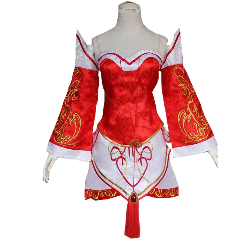 

2017 The Nine-Tailed Fox Cosplay Dress LOL Ahri Cosplay Costume