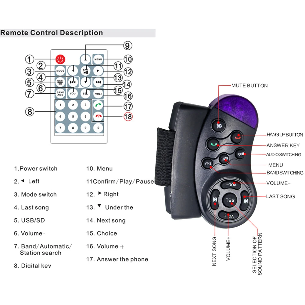 Hikity 2 din автомагнитола 2din Авторадио HD сенсорный экран Авто аудио стерео MP5 Bluetooth USB TF FM камера рулевое колесо 7652D