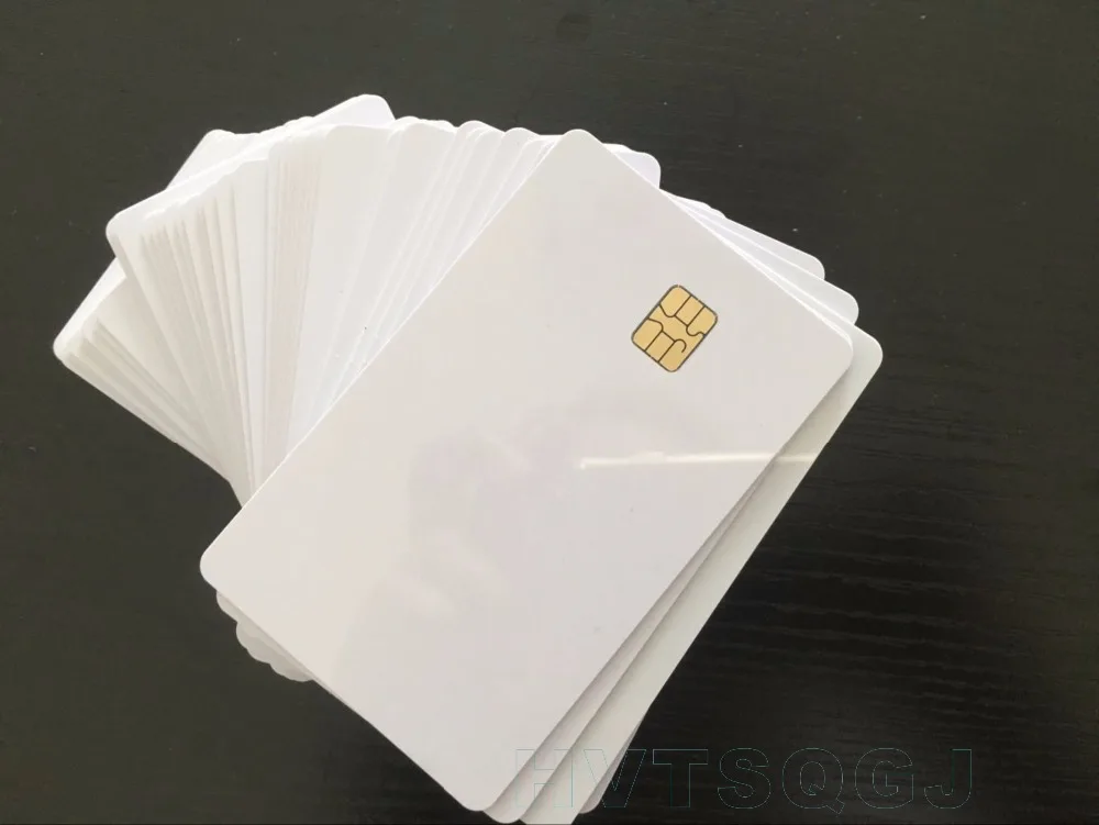 

200pcs/lot Blank 4442 Magnetic Contact IC Chip Card With SLE 4442 Chip &With Hico Magnetic Stripe Smart Card Combi-card