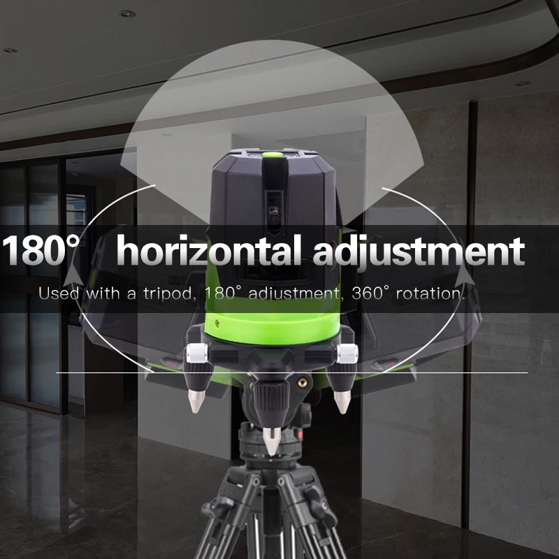 Самонивелирующийся зеленый лазерный уровень Leter нивелир с горизонтальными и