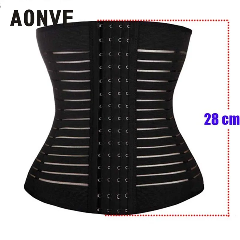 AONVE Shaper Корсеты и бюстье дышащая похудения Пояс 4 Ряды крючков корсет со стальными костями фиксирующая, для похудения оболочка Для женщин нижнее белье