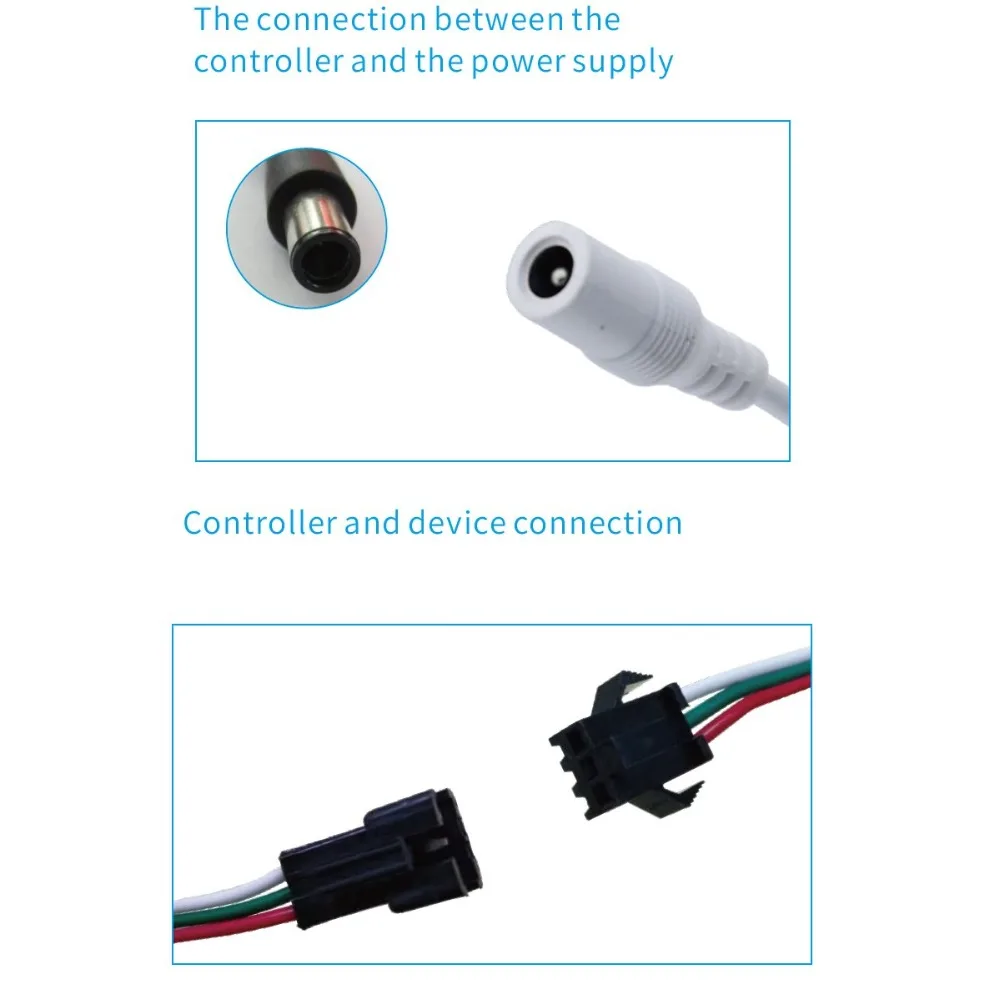 Фото WiFi Wireless LED Smart Controlle for RGB WS2811 UCS1903 WS2812B SM16703 SK6812 Strip Amazon Alexa Google UP to 2048 Лампы и WiFi Wireless LED Smart Controlle for RGB WS2811 UCS1903 WS2812B SM16703 SK6812 Strip Amazon Alexa Google UP to 2048 Лампы и
