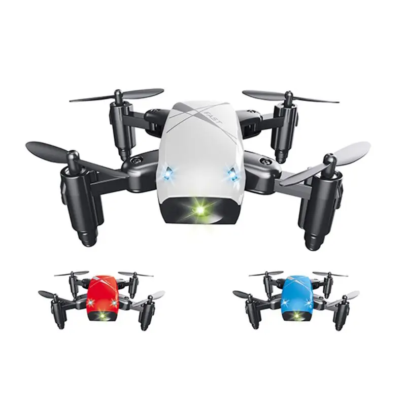S9HW мини Радиоуправляемый Дрон с камерой 0.3MP Квадрокоптер WiFi FPV Микро Карманный Детский Рождественский подарок игрушка
