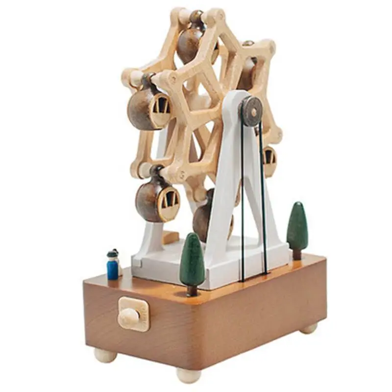Muziekdoos Karuzela Pozytywka Caixa Presente Caixinha Musically Wood Boite A Musique Music caja De Musica Carousel Box|Музыкальные