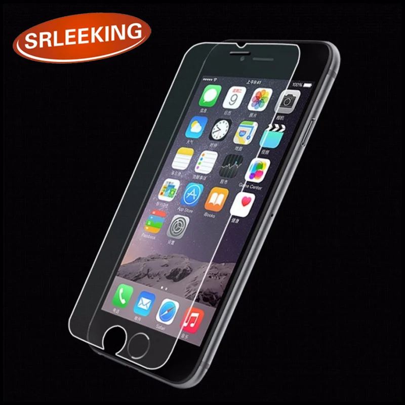 SRLEEKING стекло на iPhone 7 Закаленное протектор экрана для iphone 4S 5S 6 8 plus X стеклянная