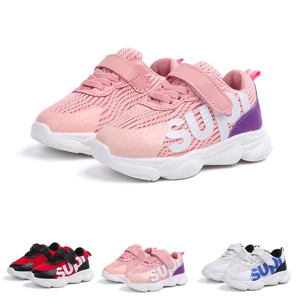 MUQGEW Toddler Kids Baby Shoes Boys Girls Print Mesh Sneakers Girl net cloth casual First Walkers Anti-slip Sports | Детская одежда и