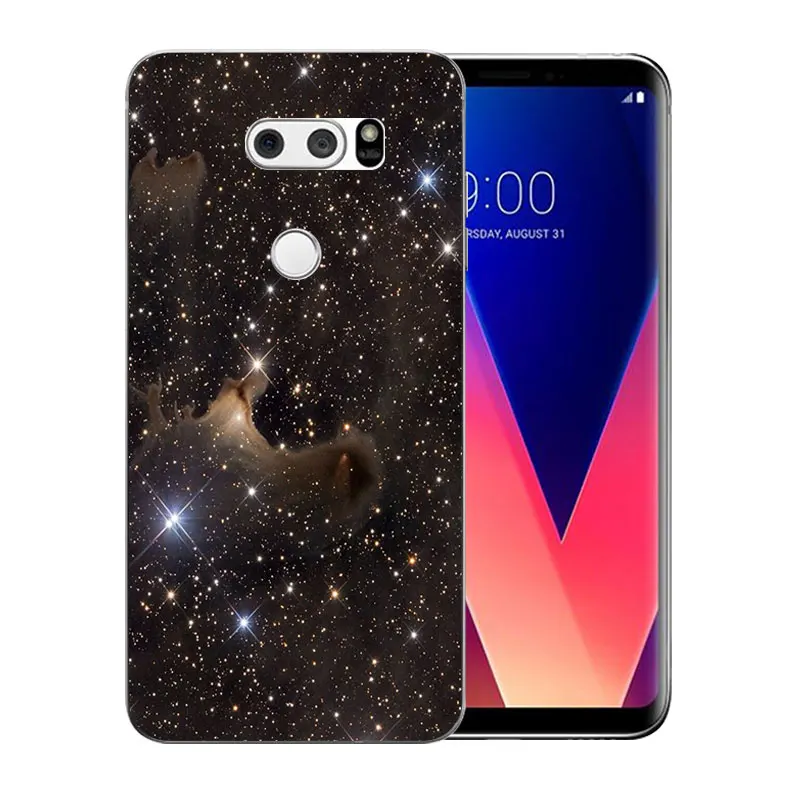 Чехол для телефона LG V30 DIY гримаса шаблон чехол прозрачный силиконовый мягкий TPU