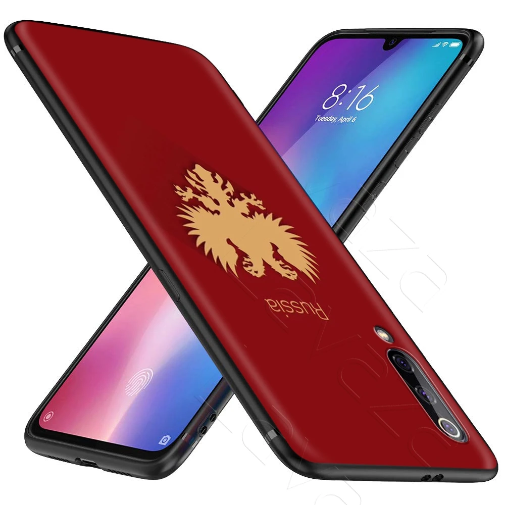 Чехол с эмблемой российского флага для Xiaomi Redmi Note 8 9 S K30 Pro MI MAX 3 6 SE A1 A2 A3 10 Lite Plus 8A F1 |