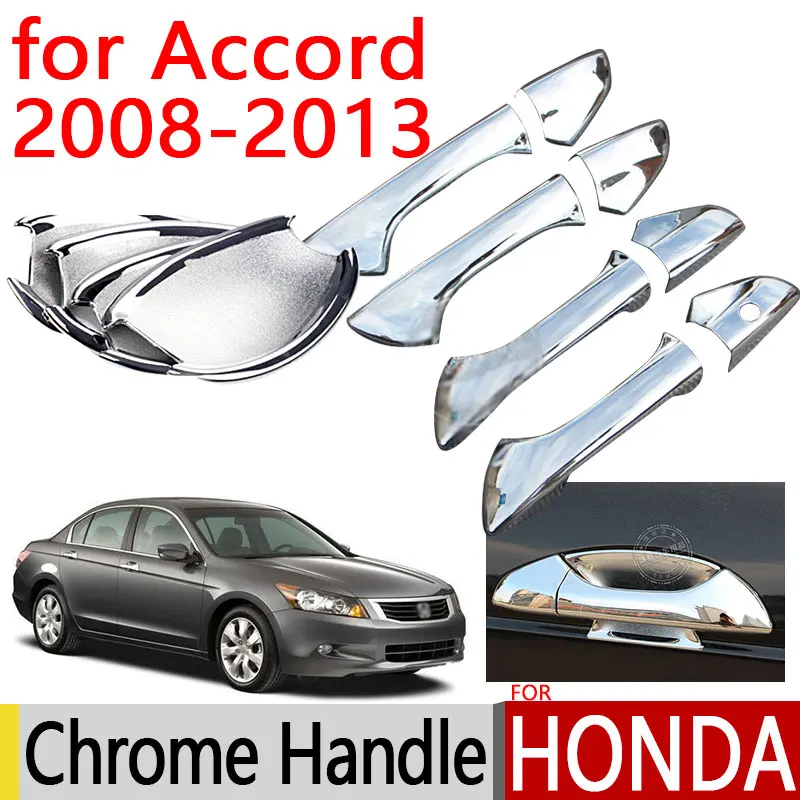 Аксессуары для Honda Accord 2008 2013 хромированная дверная ручка 2009 2010 2011 2012 роскошные