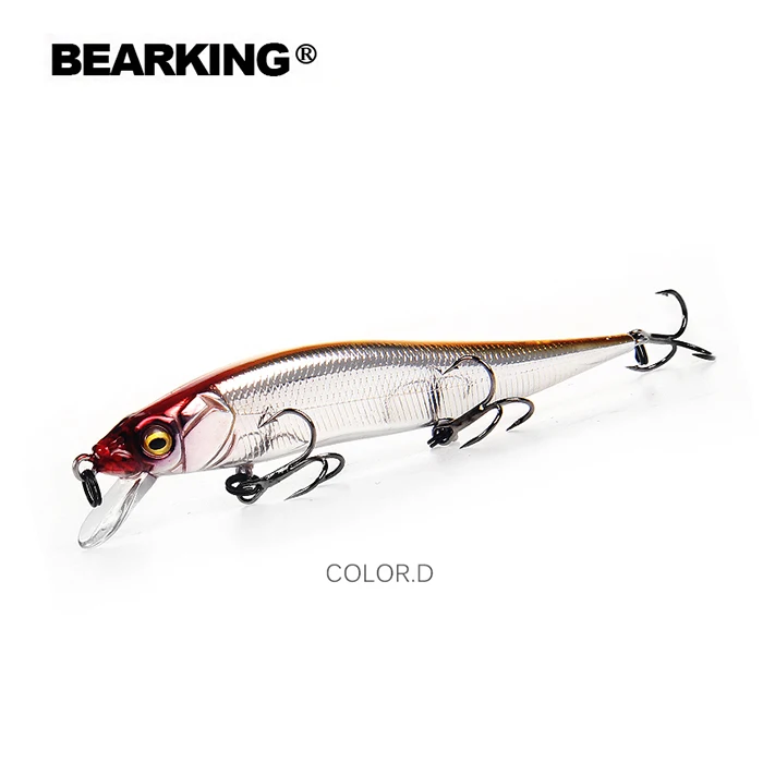 BEARKING 98 мм 10 г+ рыболовные приманки, разные цвета, гольян Кривошип, вольфрамовая система веса. Горячая воблер(wobbler) модель воблер - Цвет: D