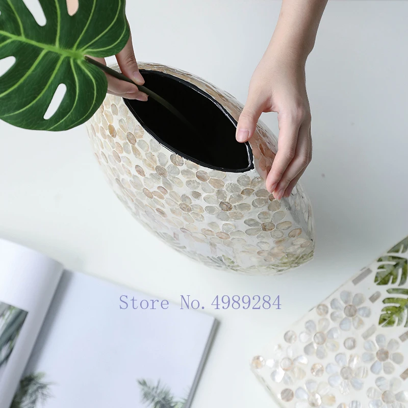 Скандинавские креативные деревянные цветные раковины ваза Бытовая Цветочная