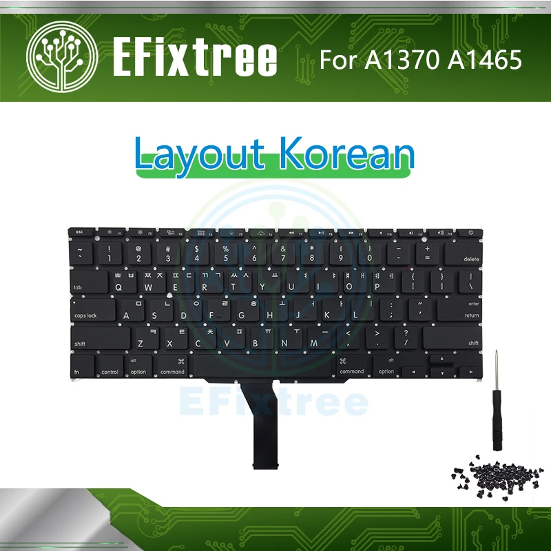 Корейский A1465 A1370 раскладка клавиатуры для Mabook Air 11 ''корейский без подсветки 2011
