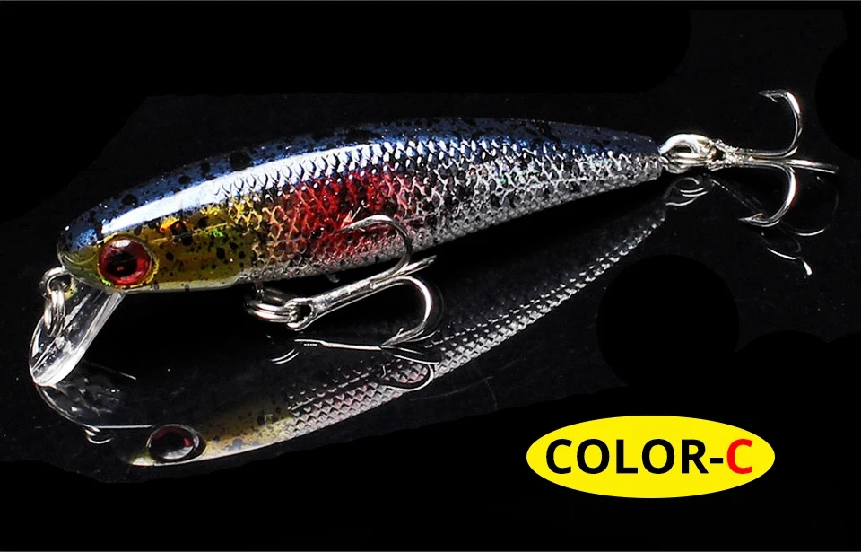 Yuewins, приманка для ловли щуки, 6 см, 4,2 г, приманка в виде гольяна, кренкбейт Isca, художественная жесткая приманка, воблеры для ловли окуня, поддельная рыба, карп, QA232