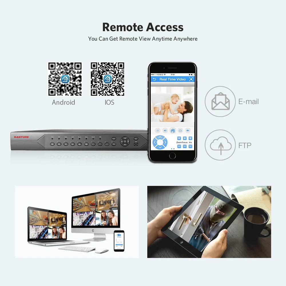 KANTURE H.265+ CCTV 16CH 5MP POE NVR система аудио 3MP IP66 Антивандальная камера безопасности для помещений и улицы комплект видеонаблюдения
