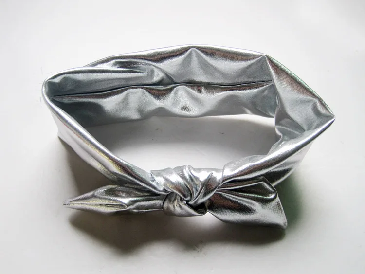 Новое украшение серая Детская повязка на голову эластичная для волос тюрбан с