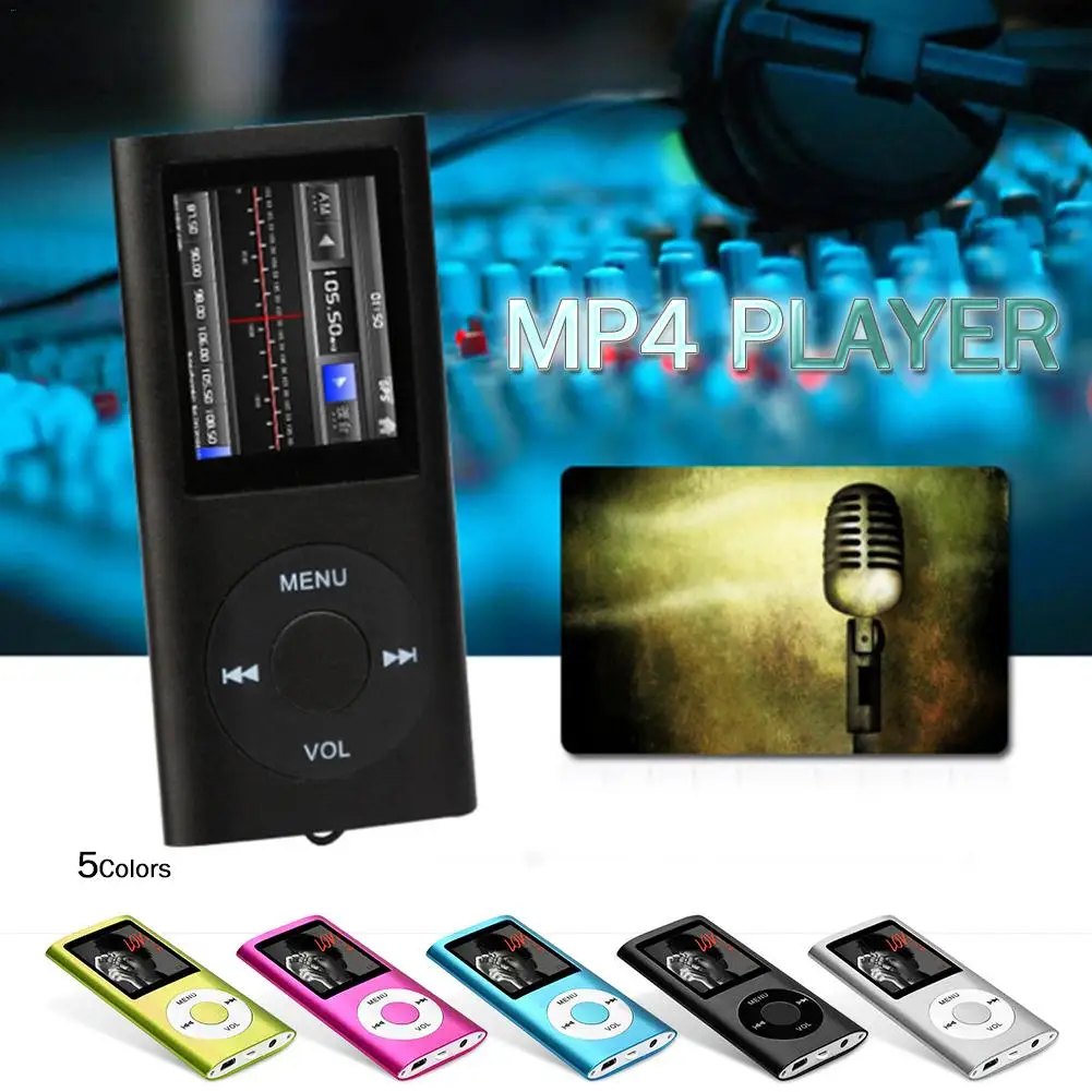 Mp4 плеер с Bluetooth mp3 плеером mp4 портативным 1 8 дюймовым ЖК дисплеем видеоплеером FM