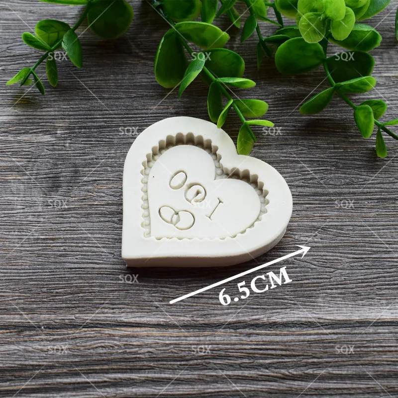 Кружевная форма в форме сердца для выпечки торта силиконовая инструменты