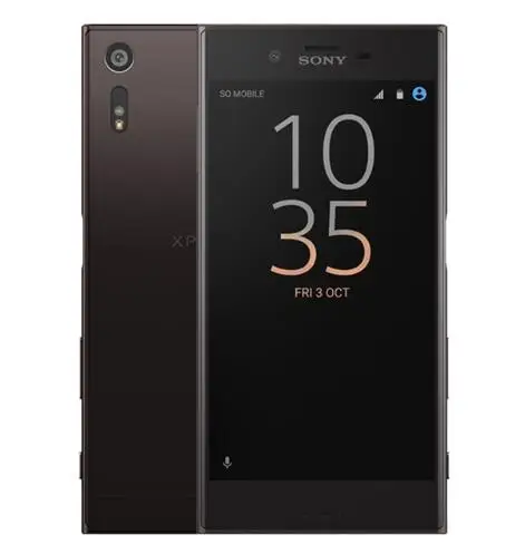 Черный Sony Xperia XZ F8331 разблокированный 5," 4 ядра, 3 Гб оперативной памяти, Оперативная память 32GB Встроенная память 23MP LTE, отпечаток пальца, gps WI-FI одной SIM карты мобильного телефона - Цвет: Черный