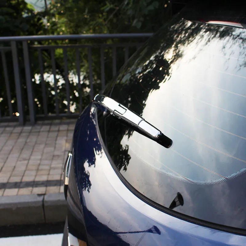 

Fit For Renault Kadjar 2016 ABS Chrome Rear Tail Window Windshield Windscreen Wiper Frame Cover Trim Car Styling Accessories