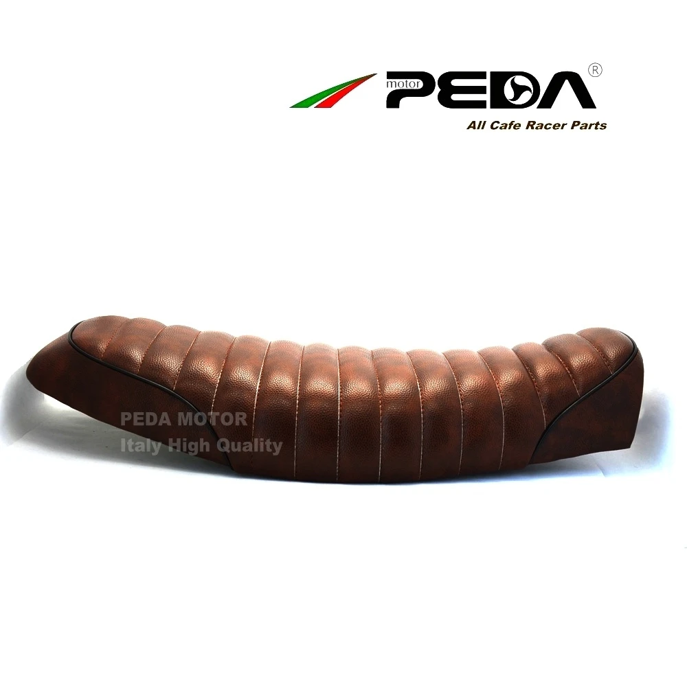 A8 Новое коричневое длинное плоское сидение для кафе гоночное сиденье в стиле