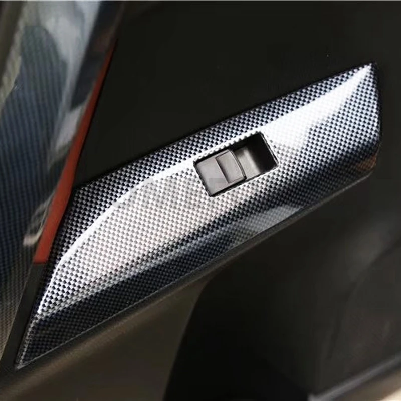 TOMEFON 17 шт. для Toyota RAV4 RAV 4 ABS углеродное волокно краска Передняя приборная панель вентиляционная панель внутренняя дверь аксессуары для интерьера