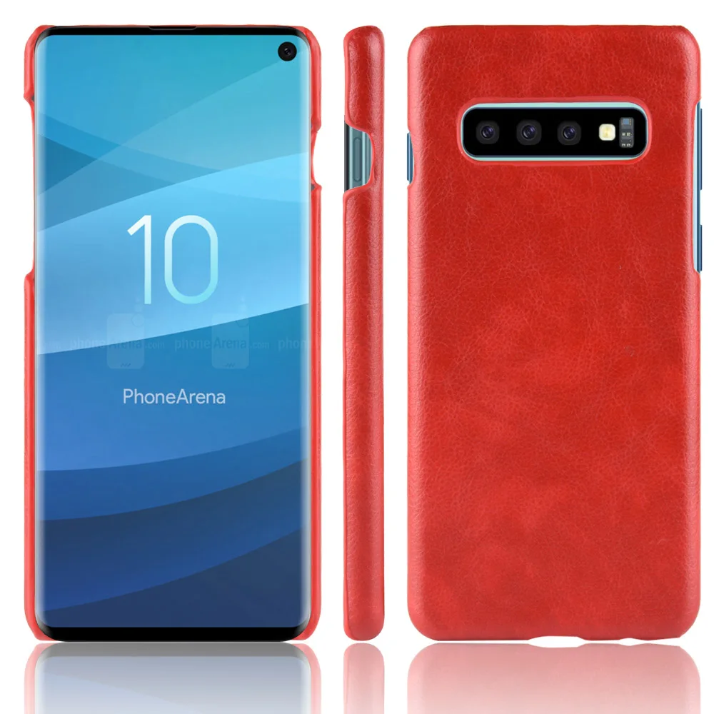УГЛЕРОДНЫЙ чехол Litchi для Samsung Galaxy A51 A71 S9 S10 S20 Note 10 Plus из искусственной кожи J4 J6 J8 2018