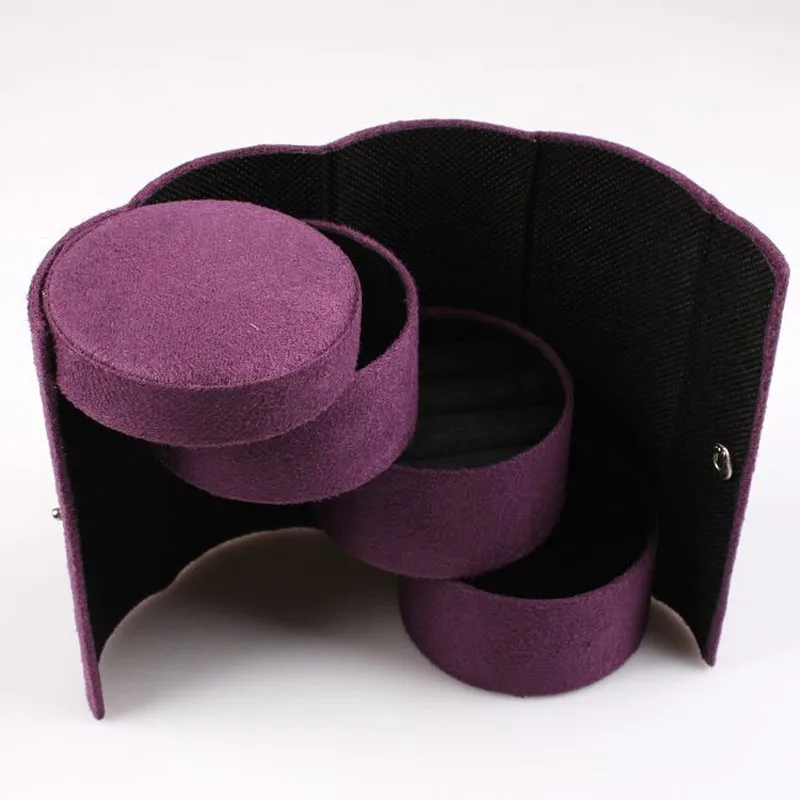 Seluna полезный 3 слоя полки коробка ювелирных изделий Аксессуары цилиндрические