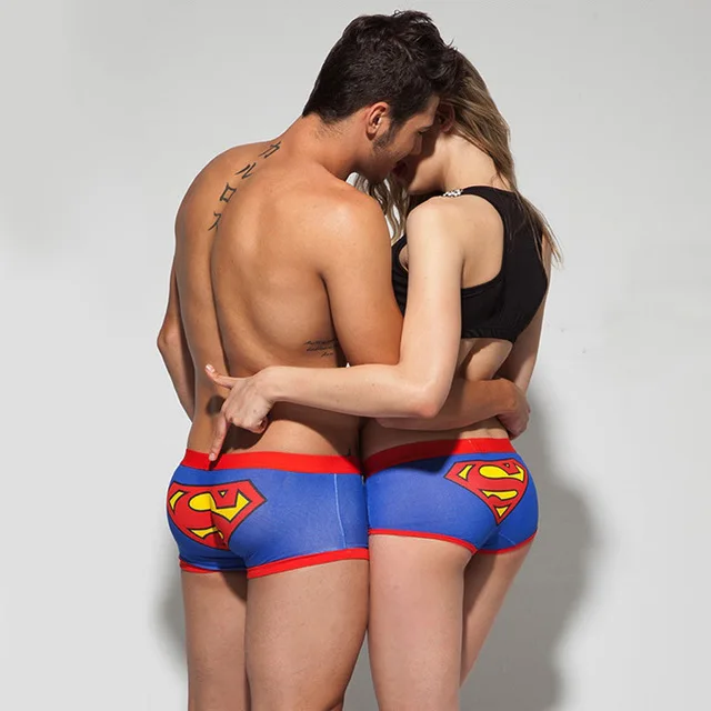 men and women panty Нижнее белье с героями мультфильмов мужские боксеры шорты нижнее белье сексуальные мужские хлопковые боксеры пара трусов Cuecas Calzoncillos напечатаны мужские трусы - Цвет: men and women panty