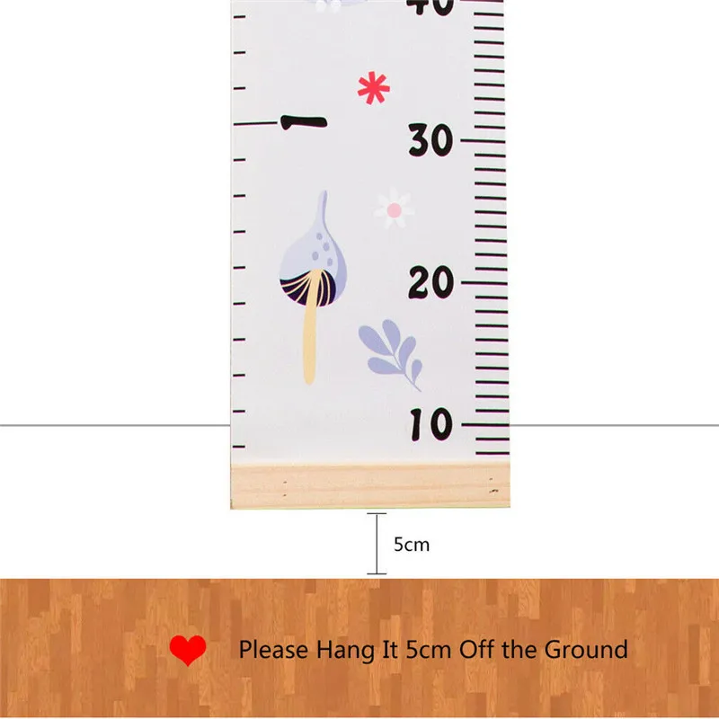 Линейка для роста детей деревянная настенная Подвеска персонализированное
