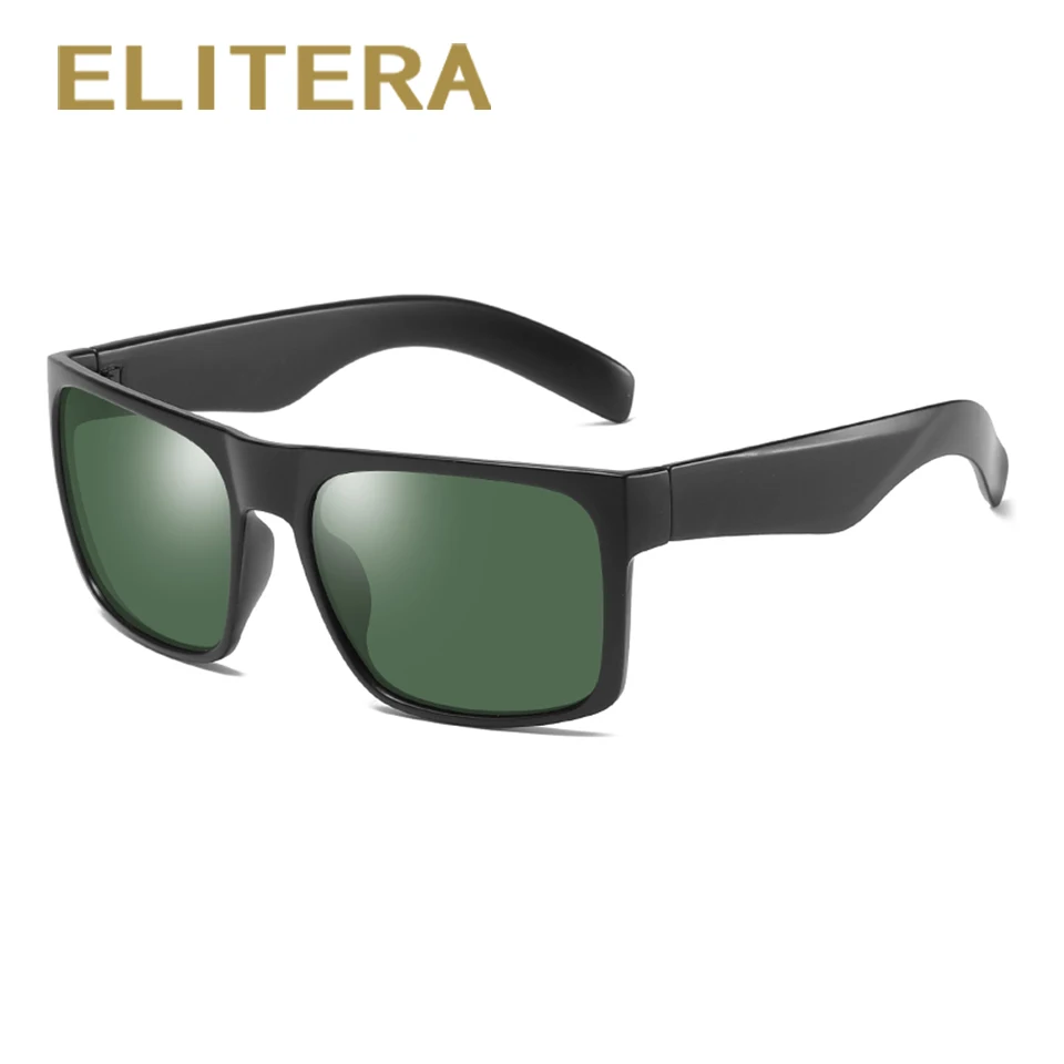 ELITERA, модные солнцезащитные очки с широкими дужками, поляризационные линзы, фирменный дизайн, Классические солнцезащитные очки большого размера UV400