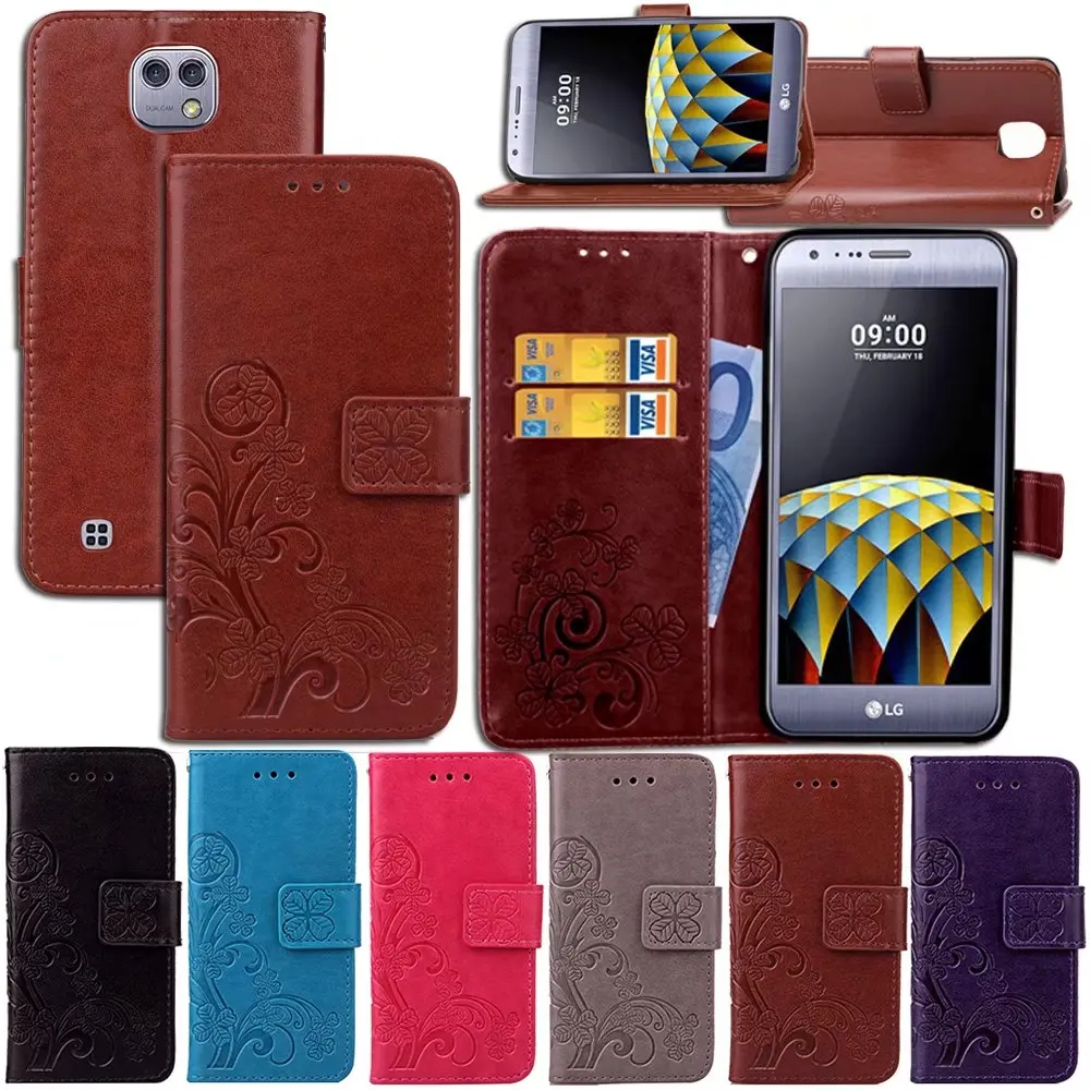 BYHeYang чехол для LG X Cam 5 2-дюймовый Роскошный кожаный чехол-бумажник с откидной