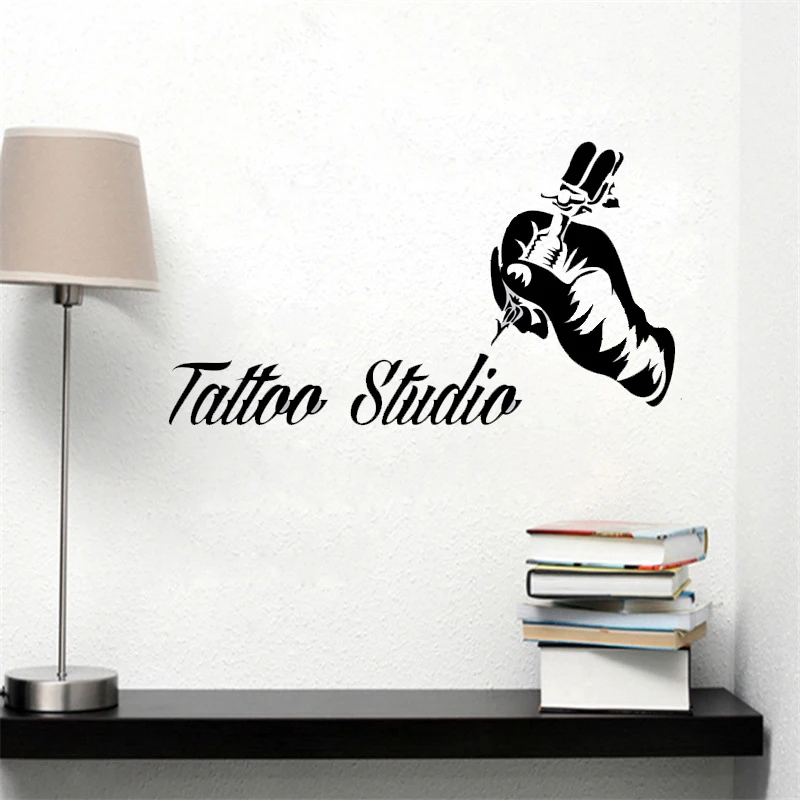 YOYOYU тату студия виниловые настенные наклейки салон логотип настенная наклейка