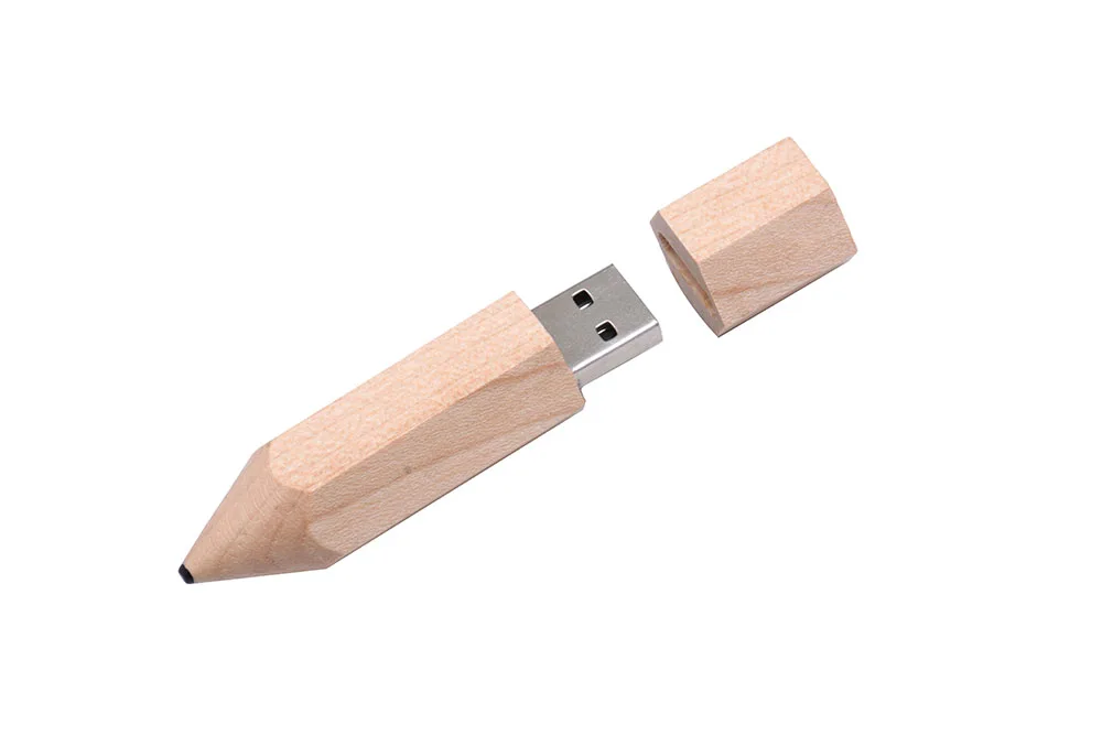 POWERONE деревянный карандаш USB флеш-накопитель 4 ГБ 8 ГБ 16 ГБ 32 ГБ посуда карта памяти фотография свадебный подарок USB 2,0