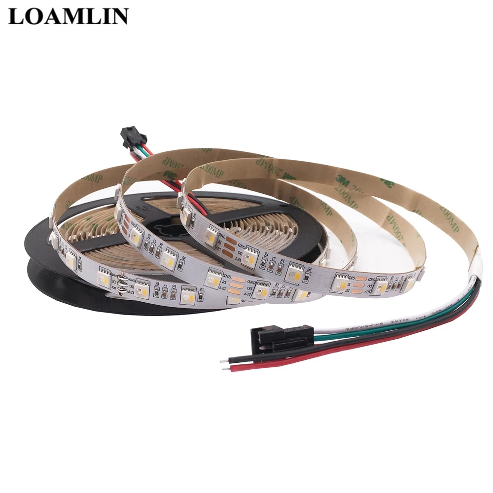 SK6812 5050SMD RGBW (Similair WS2812b) 4 в 1 12 пост. Тока настраиваемый светодиод IP30/IP65/IP67 60