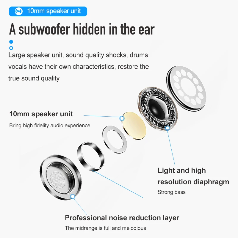 ROCK Bluetooth 5,0 наушники TWS Беспроводные Hi-Fi стерео наушники сенсорное управление наушники с микрофоном для samsung iPhone Xiaomi