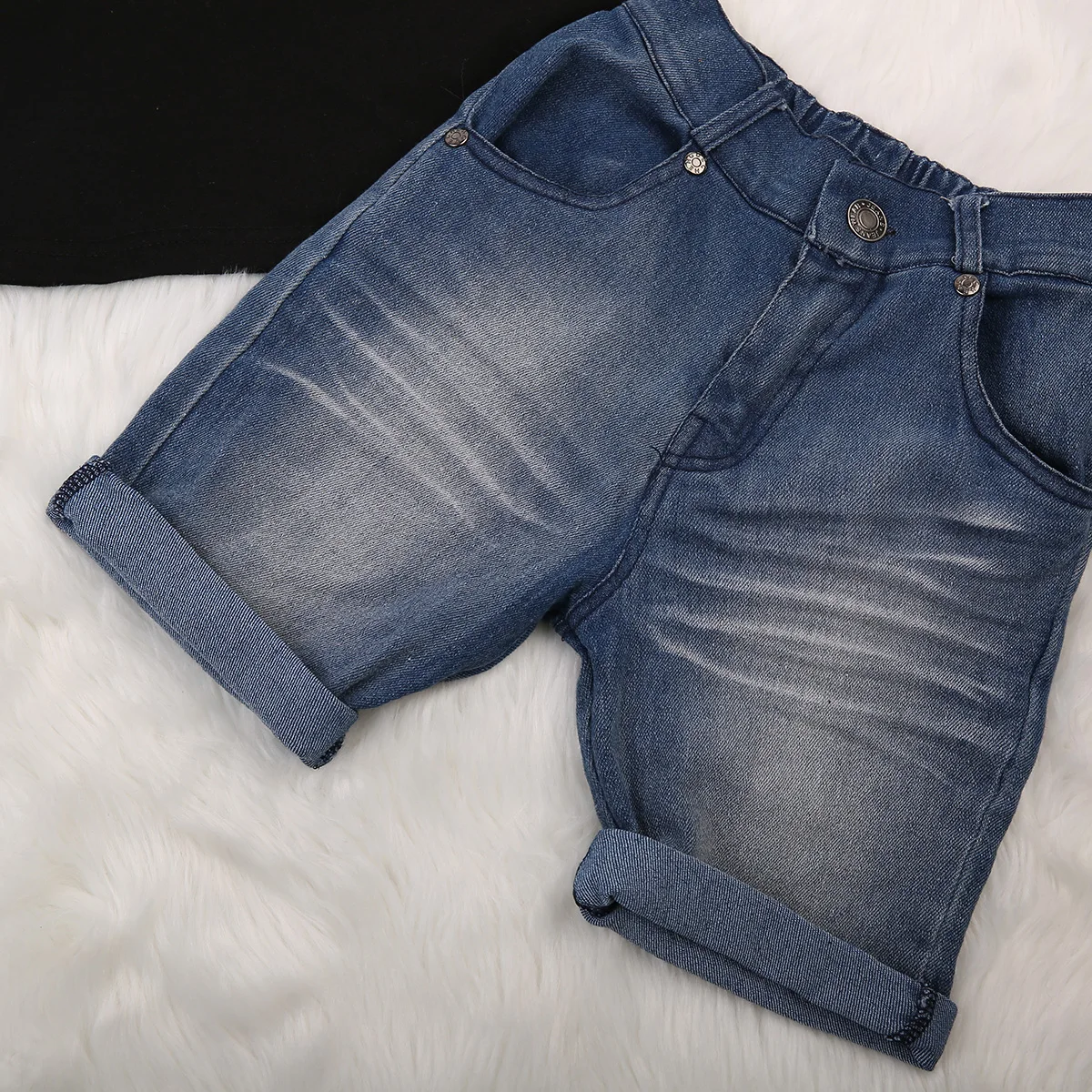 Летняя хлопковая одежда для новорожденных и маленьких мальчиков футболка Топ +