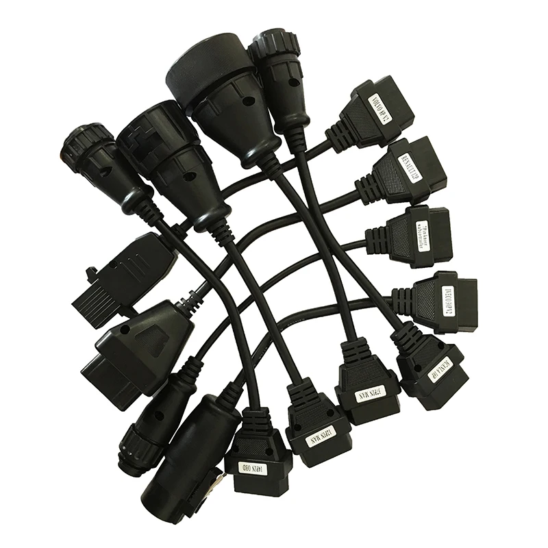

5pcs a lot Full Set 8 Truck Cables OBD2 Diagnostic Tool OBD OBDII OBD 2 Connect Cable For VD TCS CDP Pro Plus
