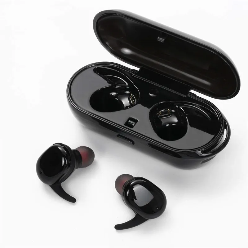 Настоящие беспроводные наушники Bluetooth Dual V4.1 Встроенный микрофон зарядный чехол
