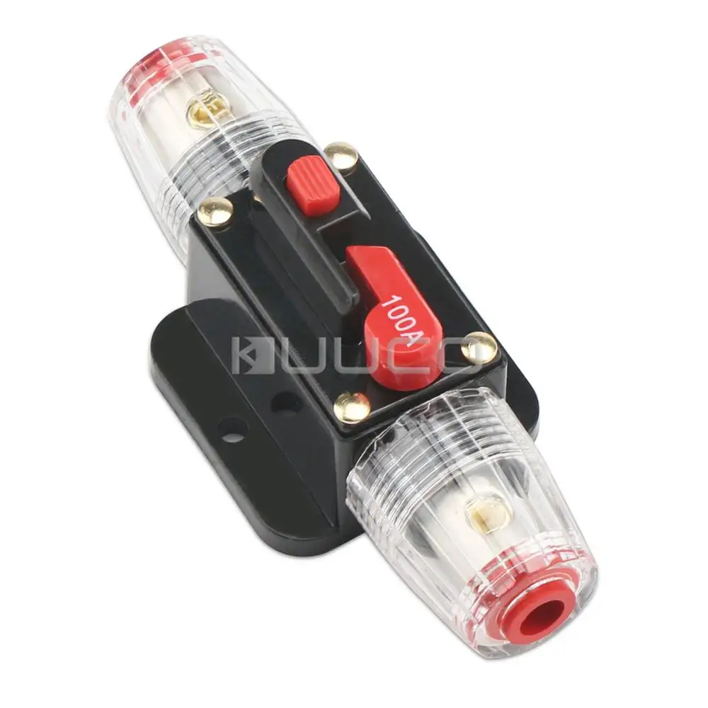 Держатель предохранителя DC 12 V/100A автоматический выключатель ручной черный