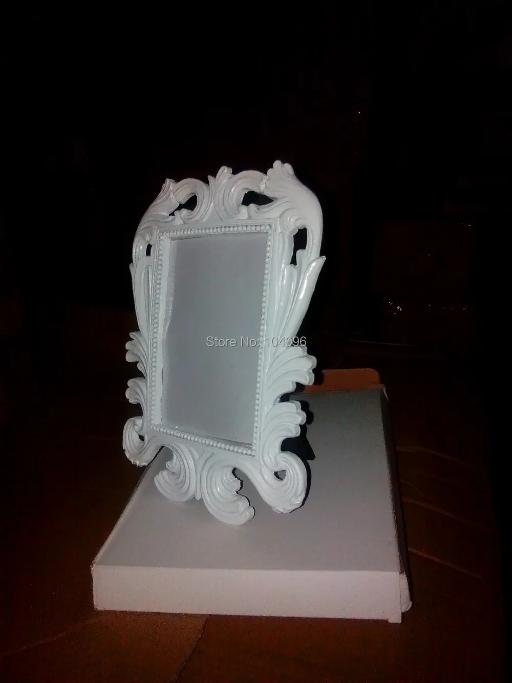 Большая белая фоторамка в стиле барокко свадебное место фоторамки белой