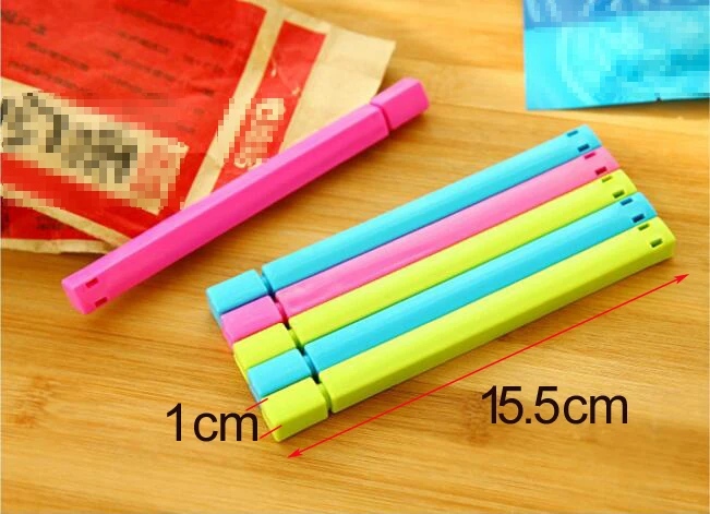 50 шт./лот герметичные зажимы для хранения закусок в домашних условиях