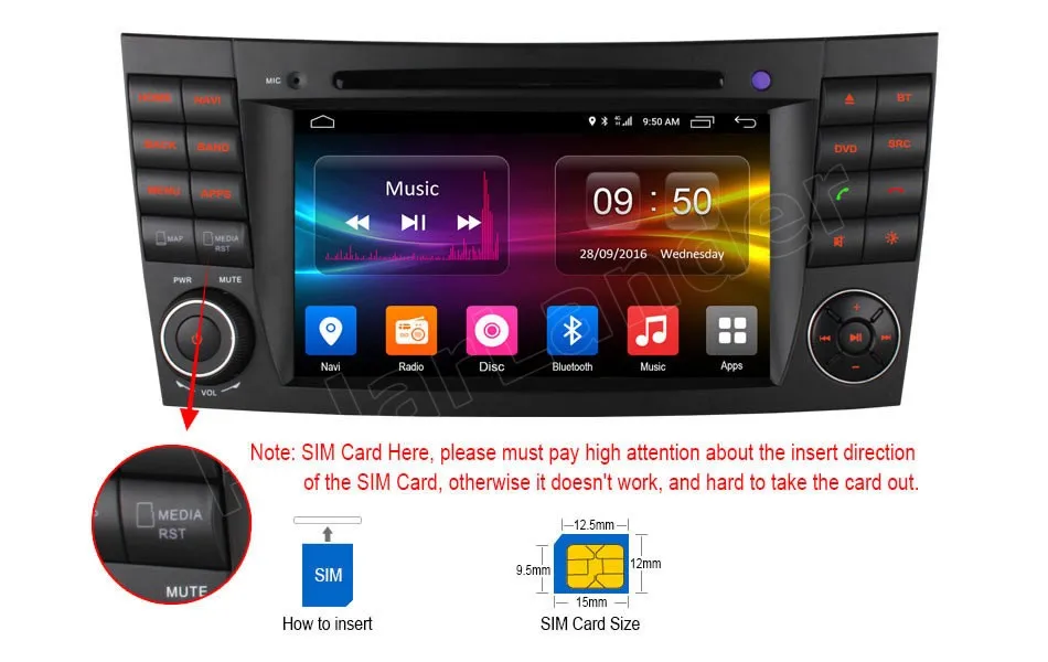 Для BENZ E Class W211 E300 CLK W209 CLS W219 G-Class W463 автомобильный dvd-плеер Android 6 0 радио GPS сенсорный