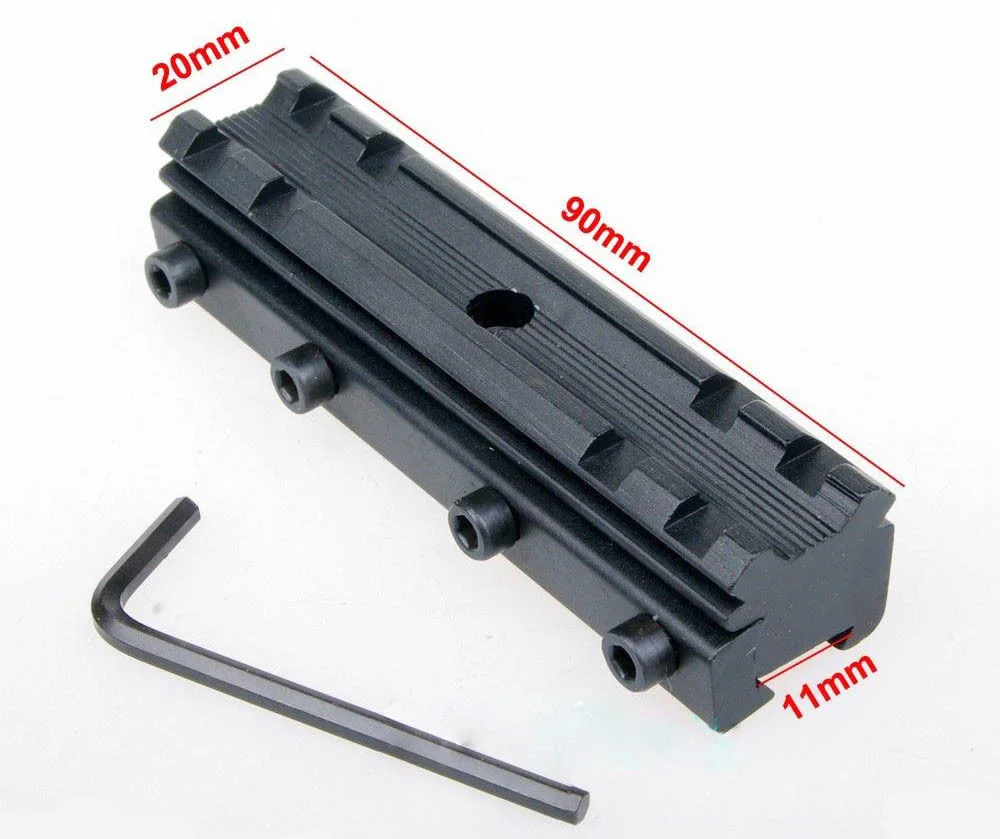 Ласточкин хвост 11мм на 20мм Уивер Пикатинни Базовая рейка Оптический прицел