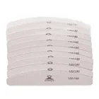 Пилочки для ногтей Zebra 1000 шт., моющиеся двухсторонние пилочки, пилочки с зернистостью 100180 для полировки ногтей, оптовая продажа