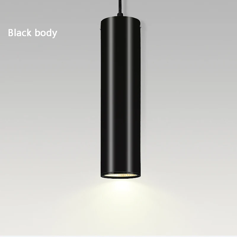 Dimmable длинные трубка подвесной светильник с висит Точечный 9 Вт 12 потолочный COB