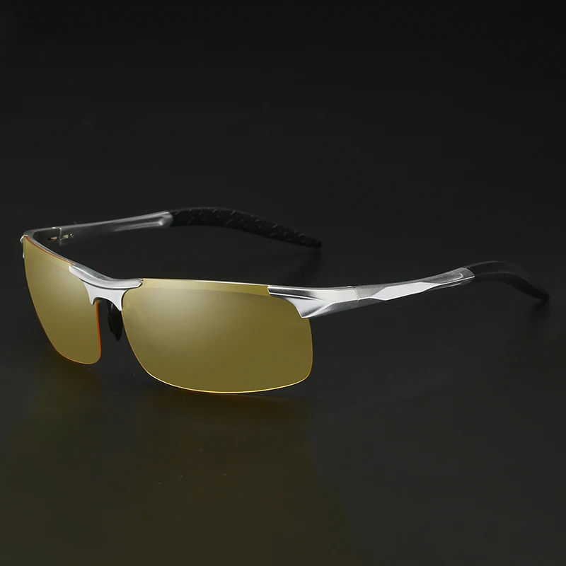 Мужские очки ночного видения YSO в алюминиево-магниевой оправе поляризационные