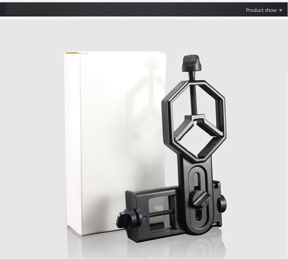 

Mobile Phone Holder Portable Aluminium Alloy Phone Telescope Adapter Mount Binocular Microscope Spotting Scope Clip Bracket