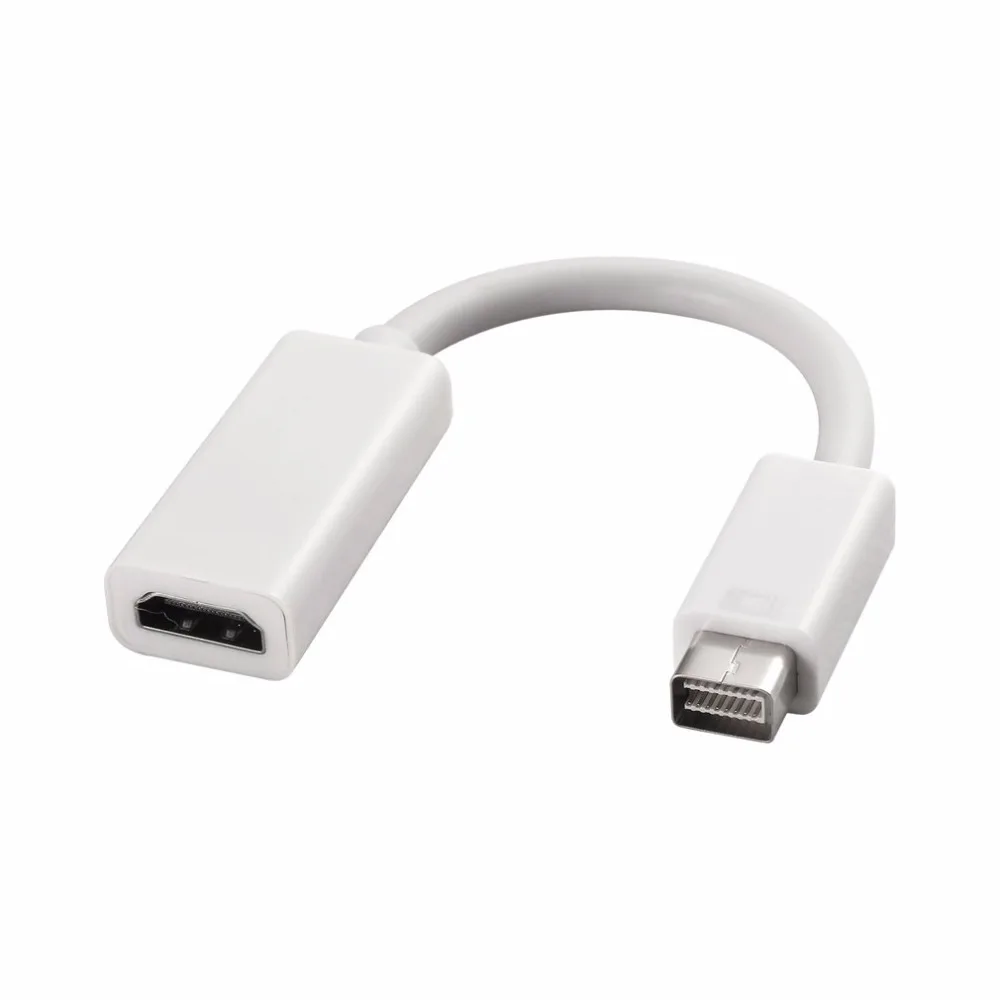 Mini DVI Мужской к HDMI Женский Кабель для монитора конвертер видеоадаптера Kable Кабо шнур 1080P для Apple Mac Macbook Прямая