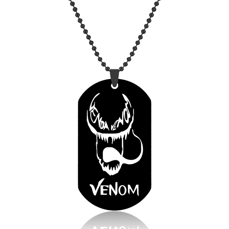 Модные Мстители яд фигурка ожерелье Marvel Человек-паук брелок кулон мужские