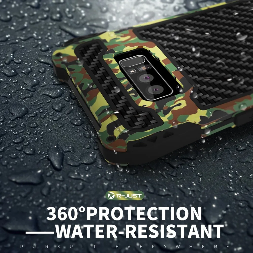 Camo For Samsung Galaxy Note 8 Note9 Metal Aluminum Armor Waterproof Shockproof Powerful Case Note8 S9 S10Plus | Мобильные телефоны